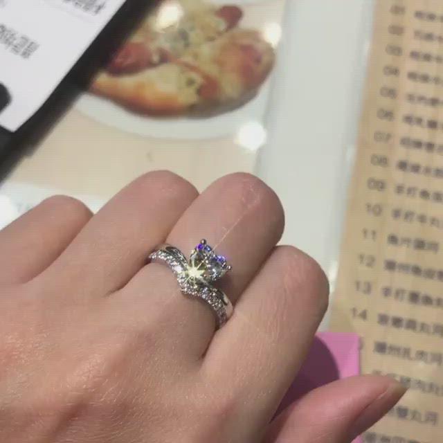 T7A - Heart Shape Solitaire  Engagement Ring