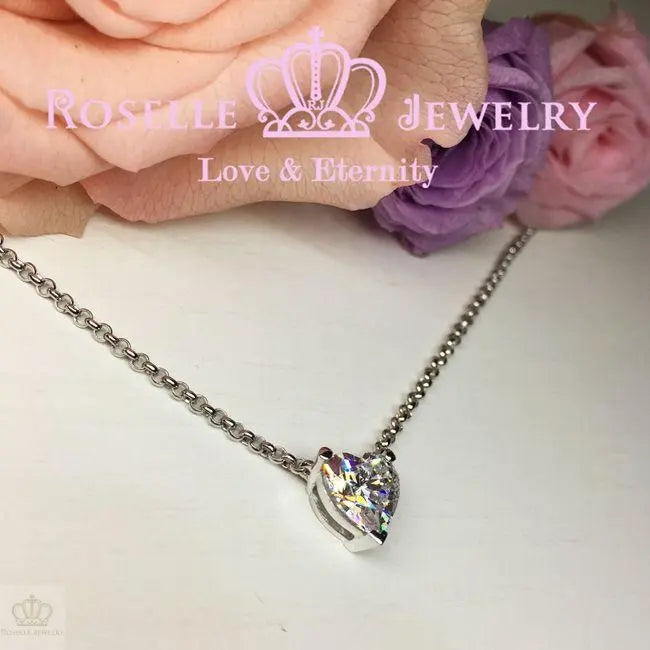 Heart Shape Solitaire Necklaces - C3 - Roselle Jewelry