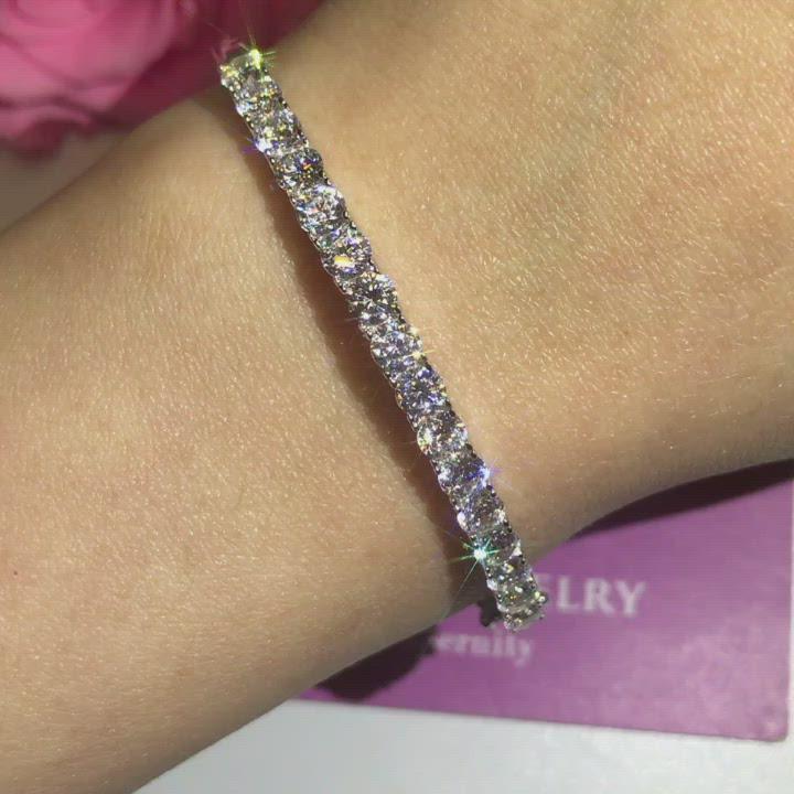 BG6 - Fashion Half Eternity Diamond Bracelet
