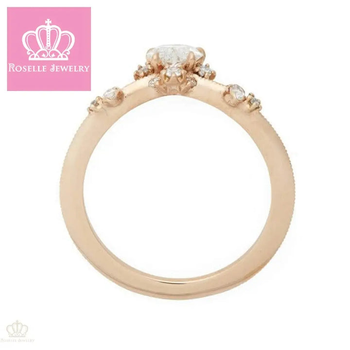 CURVED BLEEDING HEART FASHION RING - CV001 - Roselle Jewelry