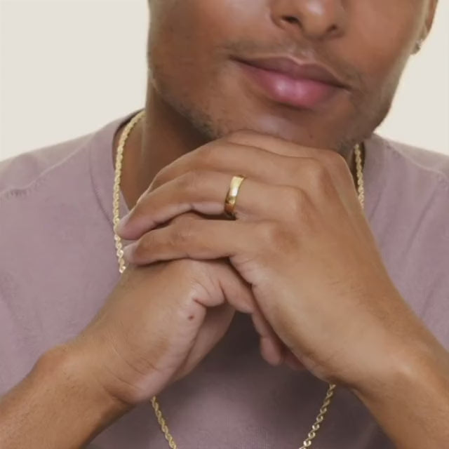 NM26 - 5.5mm Men's Comfort Fit Wedding Band Ring