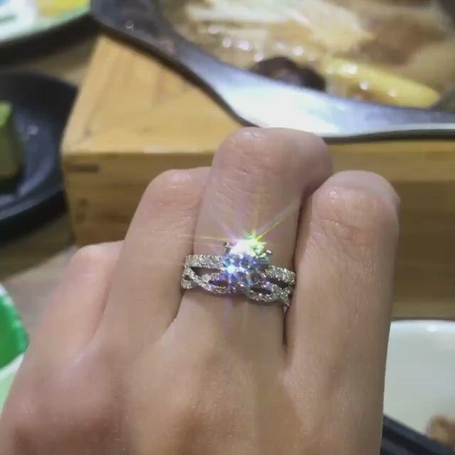 T1 - Six Prong Side Stone Engagement Ring