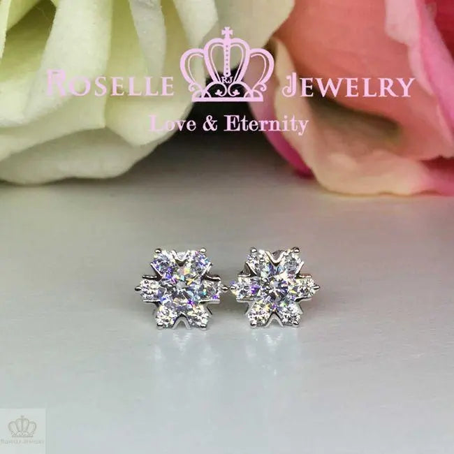 Floral Stud Earrings - ER5 - Roselle Jewelry