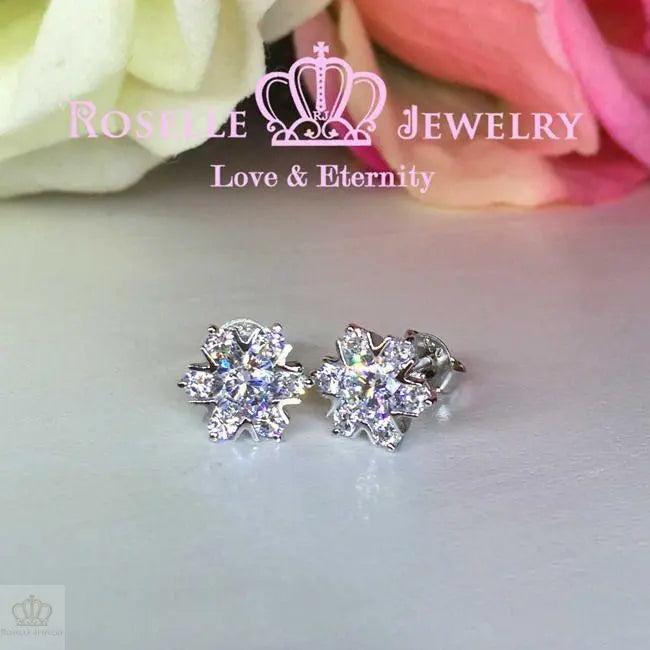 Floral Stud Earrings - ER5 - Roselle Jewelry