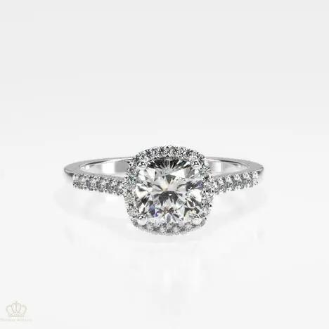 Odessa Halo Diamond Engagement Ring [Setting Only] - EC103 CHARLISA™