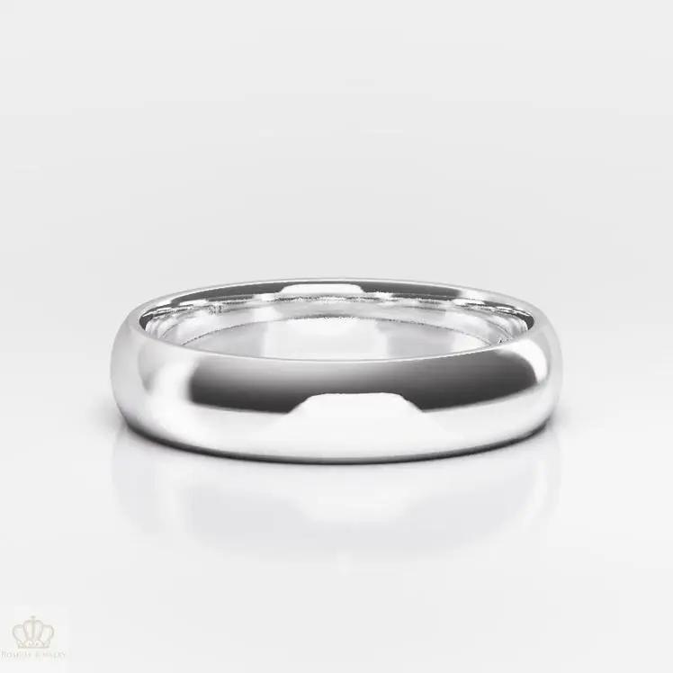 6mm Men's Comfort Fit Wedding Band Rings - NM27 - Roselle Jewelry