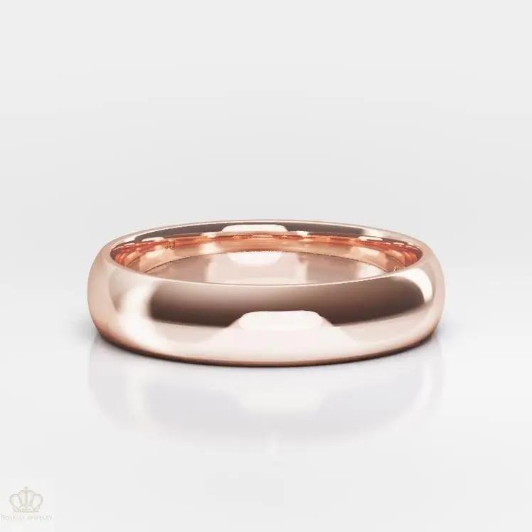 6mm Men's Comfort Fit Wedding Band Rings - NM27 - Roselle Jewelry