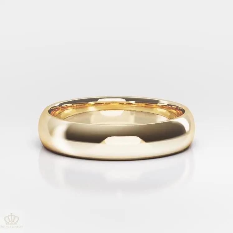 6mm Men's Comfort Fit Wedding Band Rings - NM27 - Roselle Jewelry