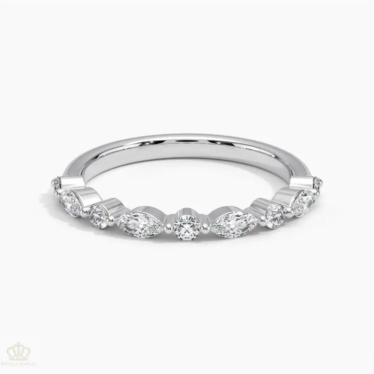 0.38CTW Versailles Wedding Band Ring - LR27 - Roselle Jewelry