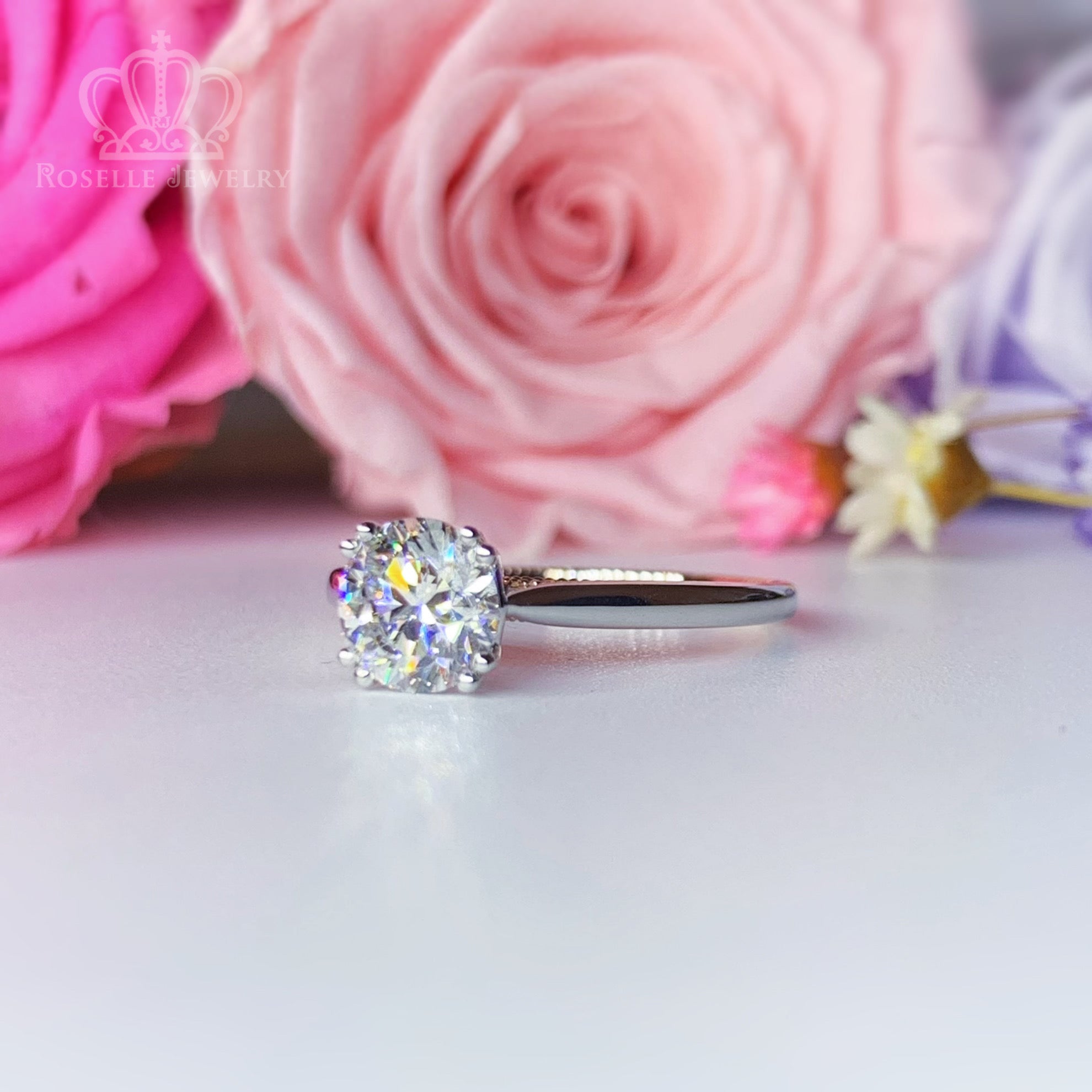 Vintage Side Stone Diamond Engagement Ring [Setting Only] - LGR040