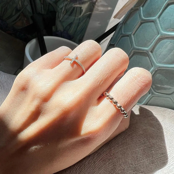 Cross Diamond Fashion Ring - LR19 - Roselle Jewelry