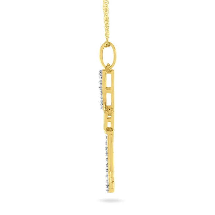 Heart Key Diamond Pendant [pre order] - SN006 - Roselle Jewelry