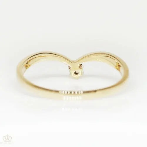 Light Luxury V Shape Solitaire Diamond Ring - LR15 - Roselle Jewelry