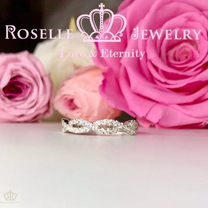 Twist Band Wedding Ring - BA35 - Roselle Jewelry