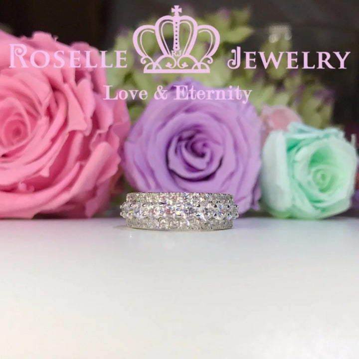 Three Rows Fashion Ring - BA31 - Roselle Jewelry