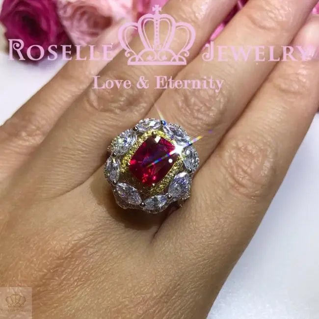 All In One Lab Grown Ruby Fashion Ring - MR2 - Roselle Jewelry