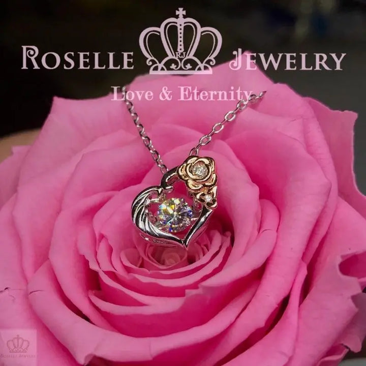 Floral Dancing Stone Pendants - CD11 - Roselle Jewelry