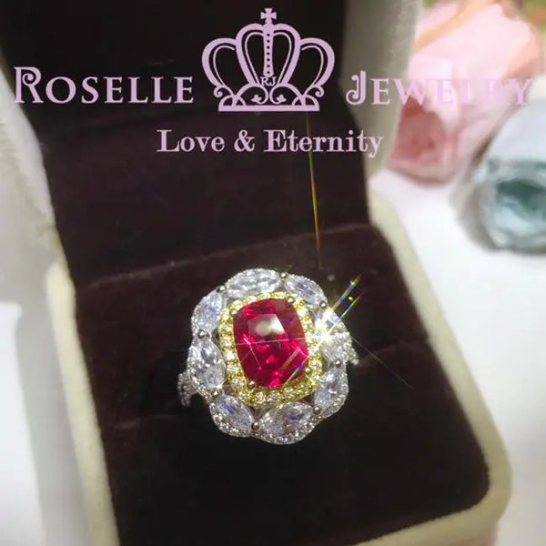 All In One Lab Grown Ruby Fashion Ring - MR2 - Roselle Jewelry