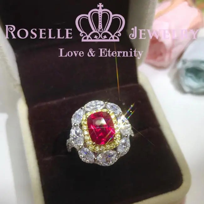All In One Lab Grown Ruby Fashion Ring - MR2 - Roselle Jewelry