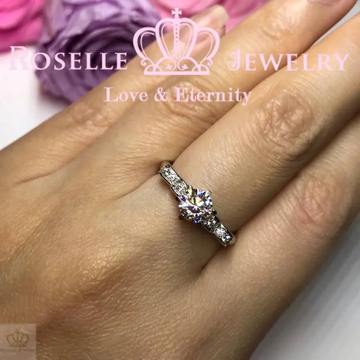 Bow Fashion Engagement Ring - TB3 - Roselle Jewelry