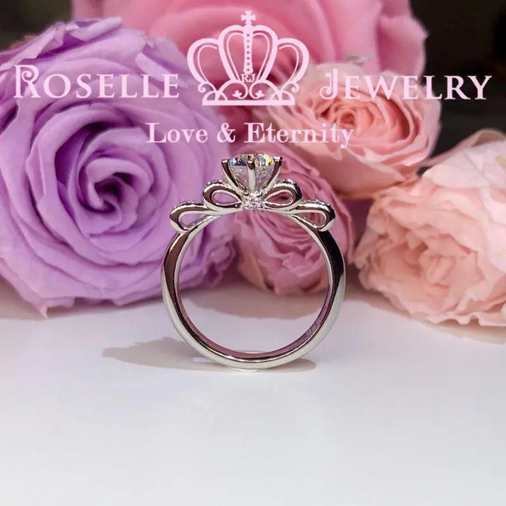 Bow Fashion Engagement Ring - TB3 - Roselle Jewelry