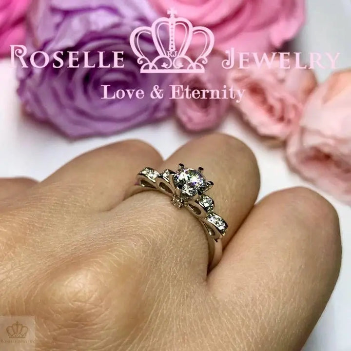 Bow Fashion Engagement Ring - TB3 - Roselle Jewelry