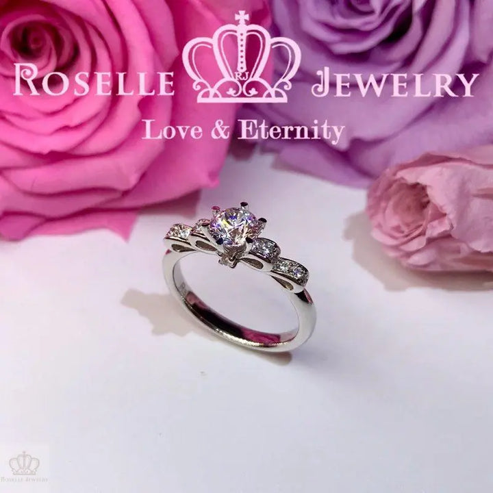Bow Fashion Engagement Ring - TB3 - Roselle Jewelry