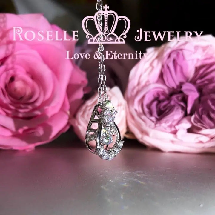 Pear Shape Dancing Stone Pendants - CD12 - Roselle Jewelry