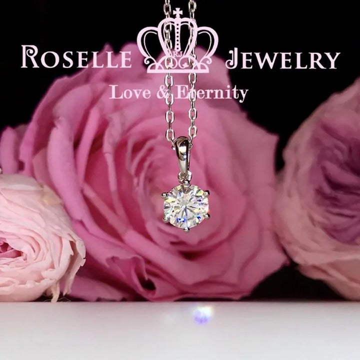 Six Prong Drop Pendants - C11 - Roselle Jewelry