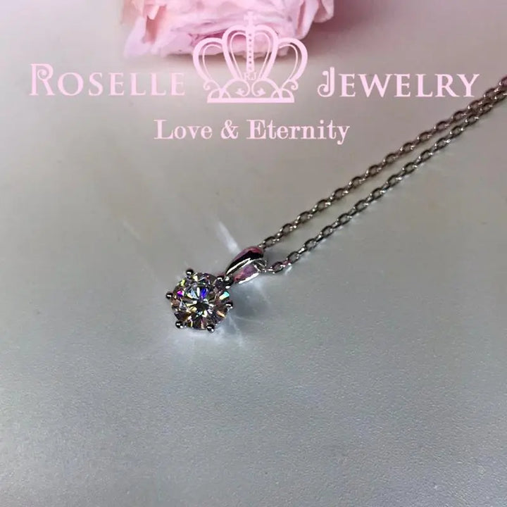 Six Prong Drop Pendants - C11 - Roselle Jewelry