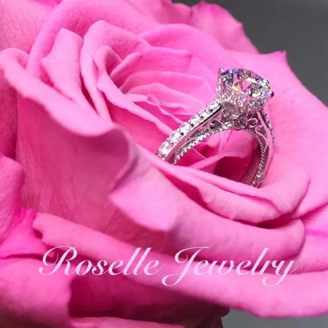 Vintage Engagement Ring - V3 - Roselle Jewelry
