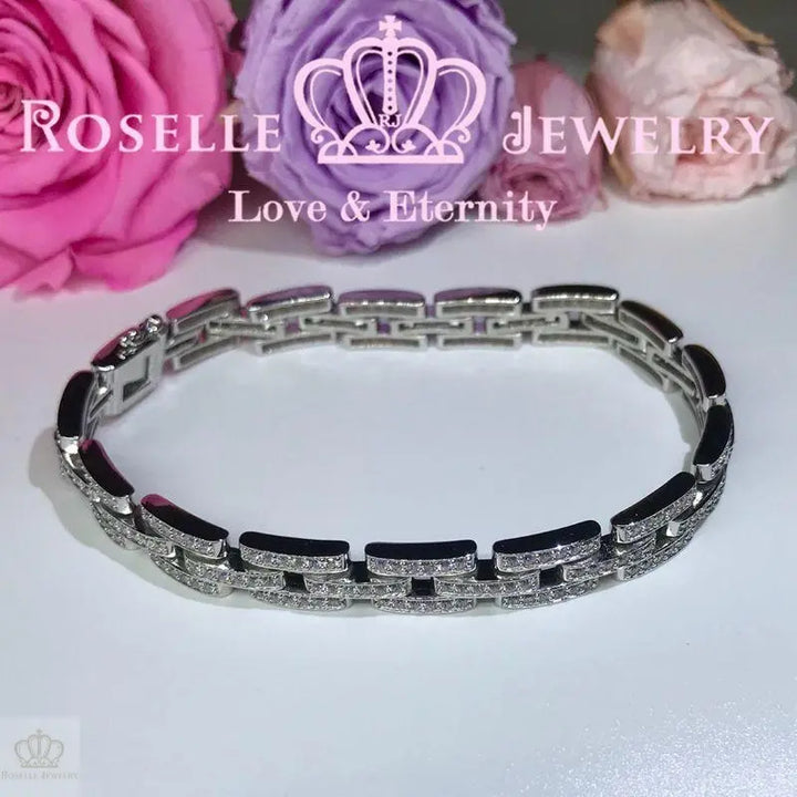 Mens Tennis Bracelet - BM1 - Roselle Jewelry