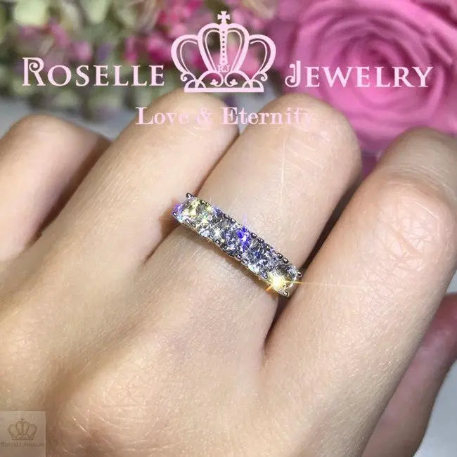Five Stone Common Prong Wedding Ring - RH6 - Roselle Jewelry