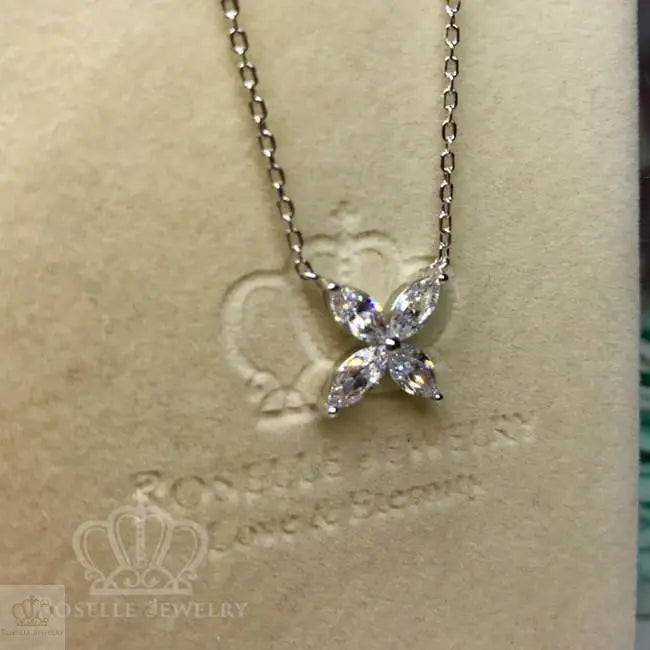 Marquise Cluster Drop Pendants - MC1 - Roselle Jewelry