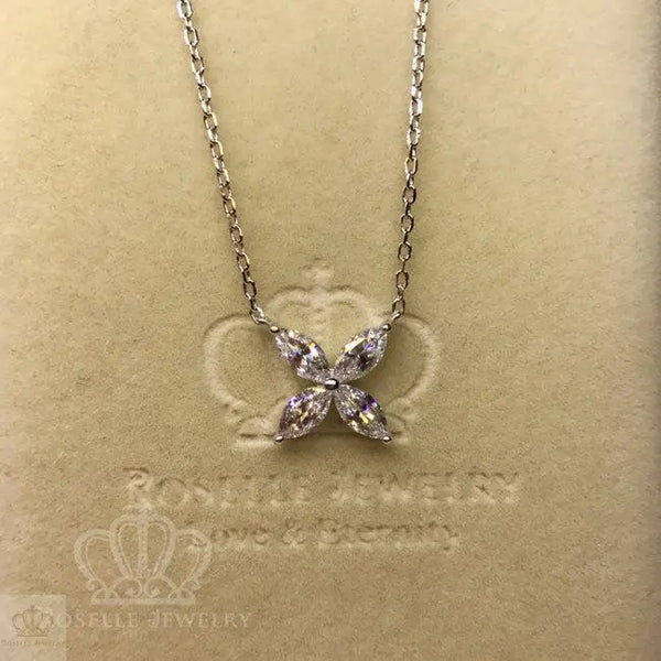 Marquise Cluster Drop Pendants - MC1 - Roselle Jewelry