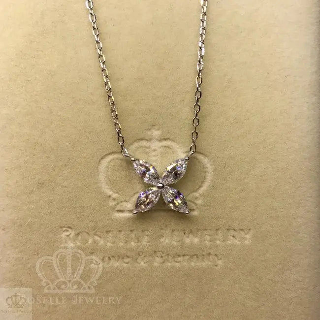 Marquise Cluster Drop Pendants - MC1 - Roselle Jewelry