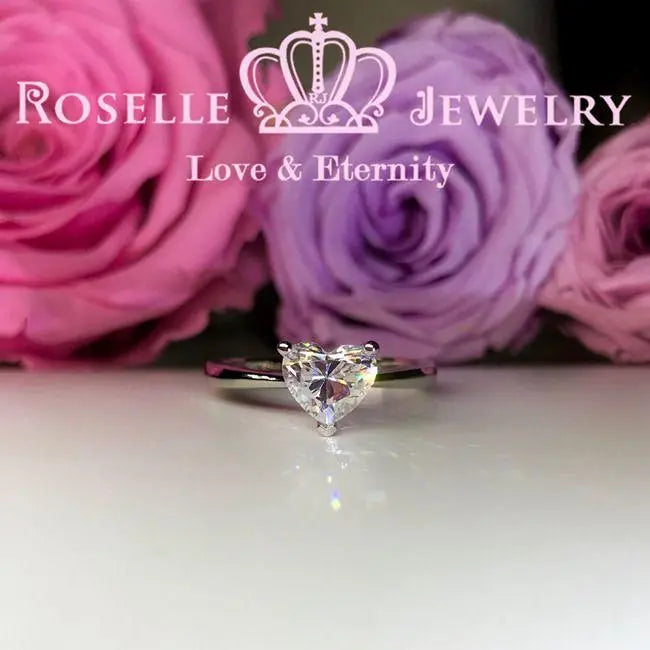 Happy Heart Solitaire Engagement Ring - NH2 - Roselle Jewelry