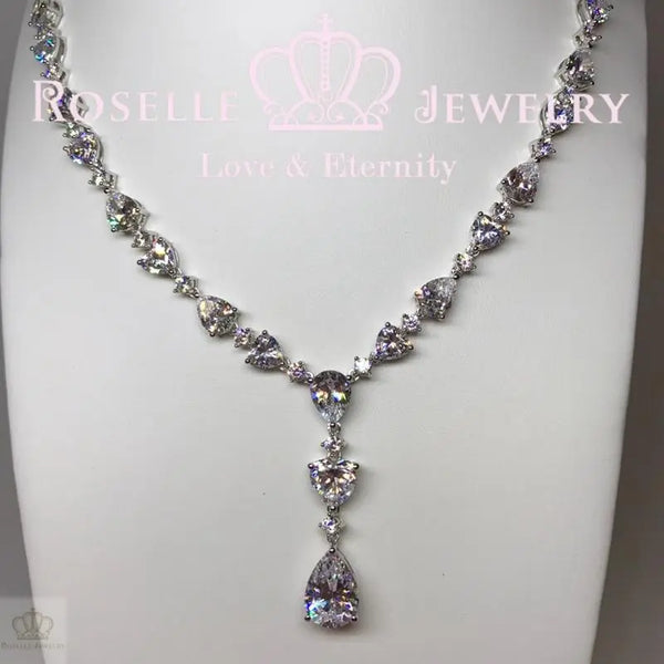 Pear Shape Luxury Hanging Necklace - GP2 - Roselle Jewelry