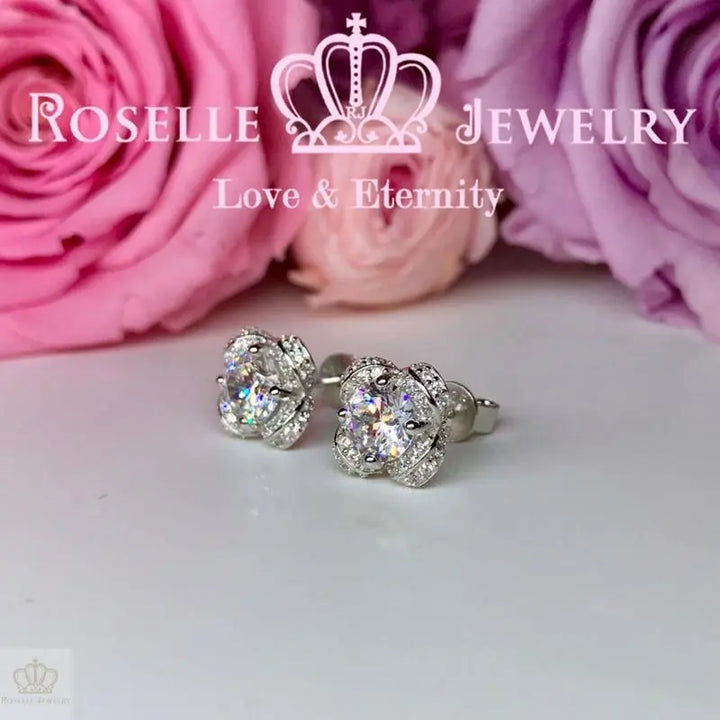 Floral Stud Earrings - ER9 - Roselle Jewelry