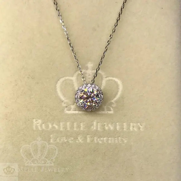 Halo Drop Pendants - RC2 - Roselle Jewelry