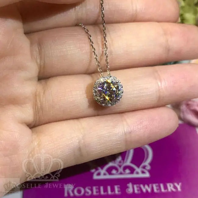 Halo Drop Pendants - RC2 - Roselle Jewelry
