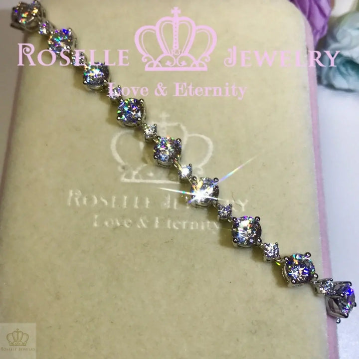 Brilliant Round Cut Bracelet - B100 - Roselle Jewelry
