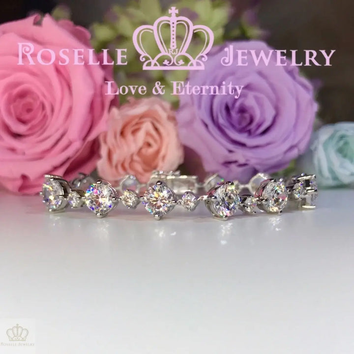 Brilliant Round Cut Bracelet - B100 - Roselle Jewelry
