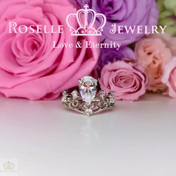 Pear Cut Vintage Engagement Ring - VP2 - Roselle Jewelry