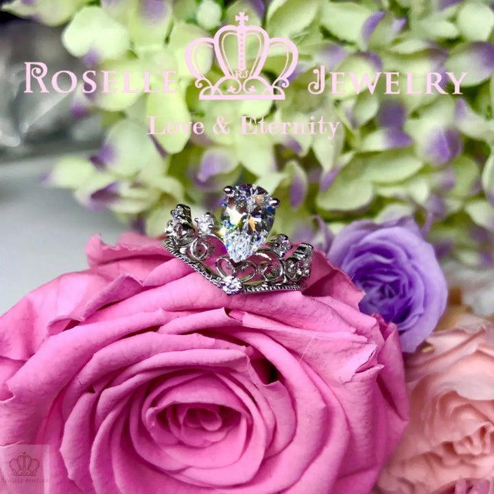 Pear Cut Vintage Engagement Ring - VP2 - Roselle Jewelry