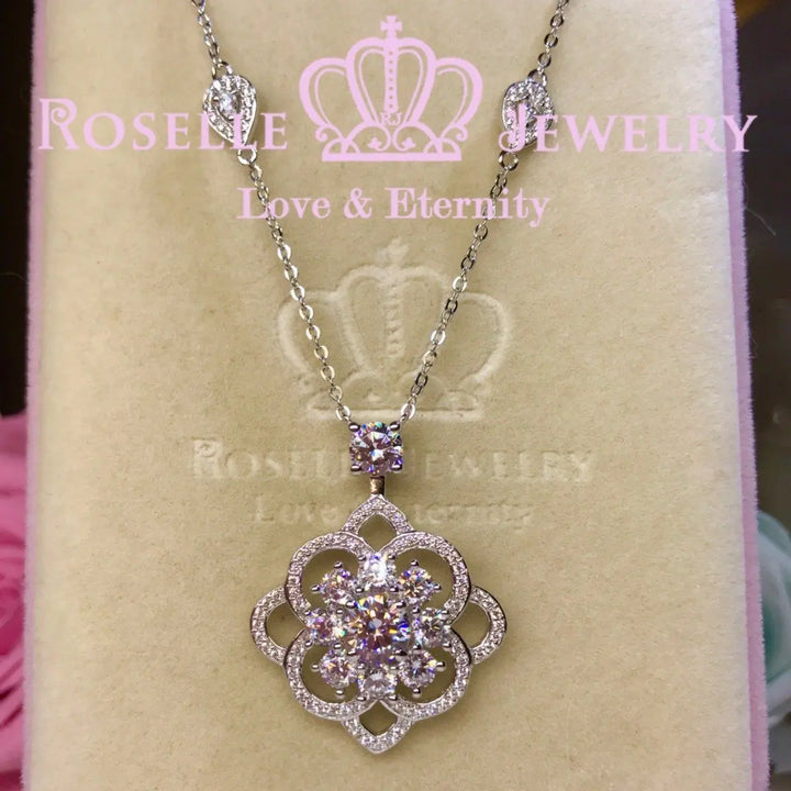 Luxury Floral Pendant Necklace - VN2 - Roselle Jewelry