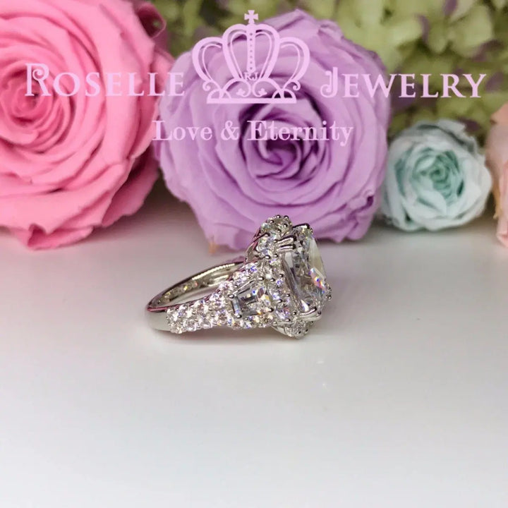 Cushion Cut Fashion Engagement Ring - VC1 - Roselle Jewelry