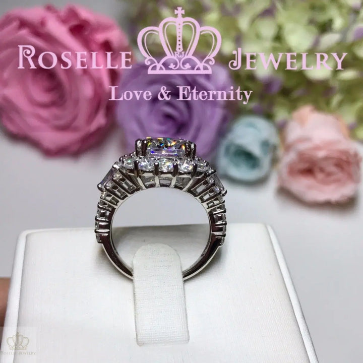 Cushion Cut Fashion Engagement Ring - VC1 - Roselle Jewelry