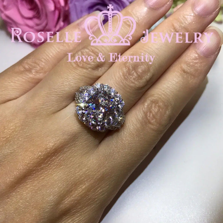 Cushion Cut Fashion Engagement Ring - VC1 - Roselle Jewelry