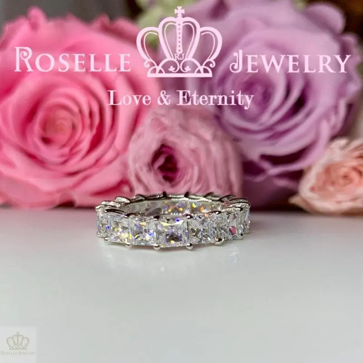 Princess Cut Eternity Wedding Ring - BH3 - Roselle Jewelry